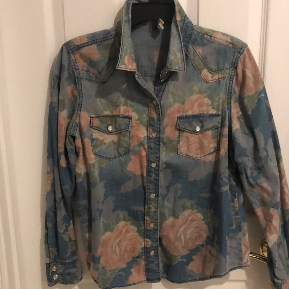 Jean button down